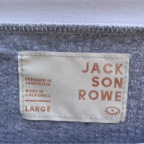 Jackson Rowe Heather Grey Ribbed Bell Sleeve Top - Picture 4 of 5